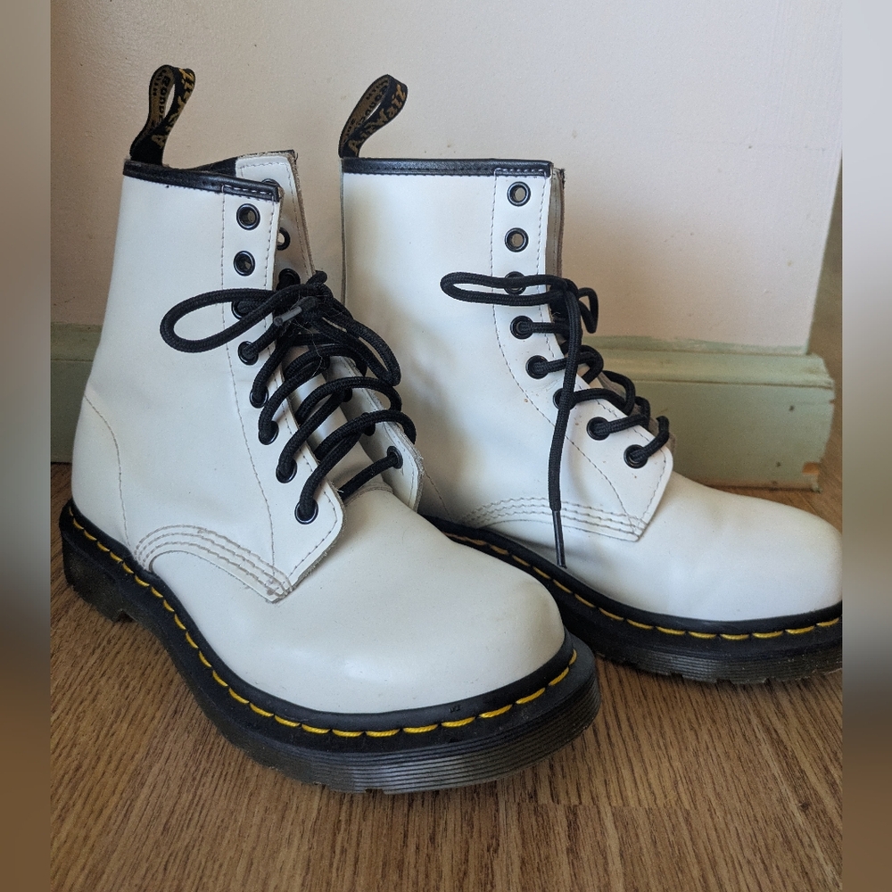 Worn Twice White Doc Martens 1460 Original